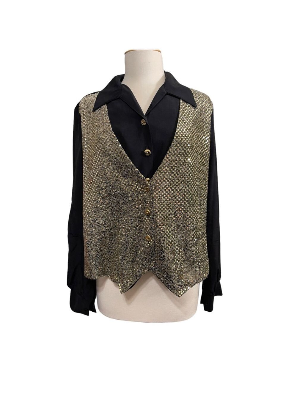 Women's Vintage Joanna Blouse Vest Large